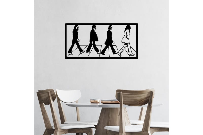 The Beatles Väggdekor - Svart - Inredning & dekor - Väggdekor - Skyltar - Plåtskylt