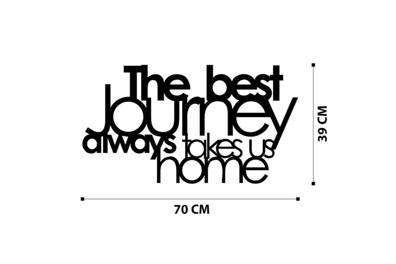 The Best Lourney Always Väggdekor - Svart - Inredning & dekor - Väggdekor - Skyltar - Plåtskylt