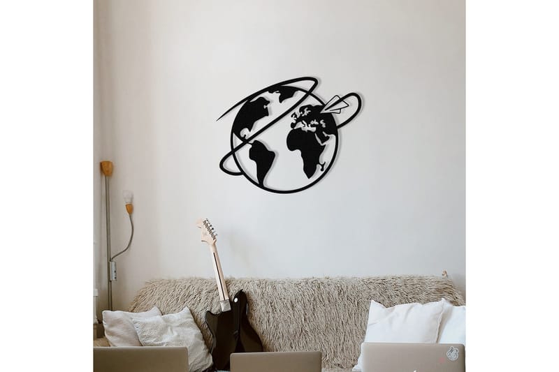 Travel Väggdekor - Svart - Inredning & dekor - Väggdekor - Skyltar - Plåtskylt