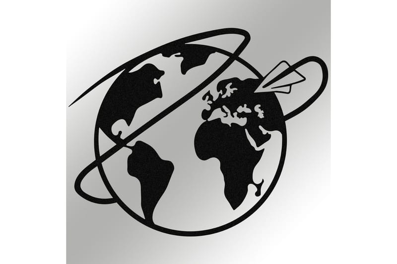 Travel Väggdekor - Svart - Inredning & dekor - Väggdekor - Skyltar - Plåtskylt