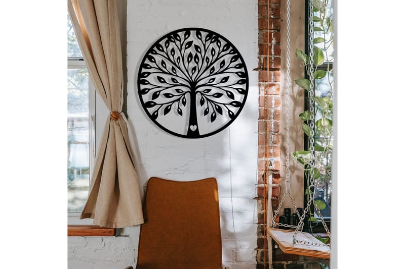 Tree branches Väggdekor - Svart - Inredning & dekor - Väggdekor - Skyltar - Plåtskylt