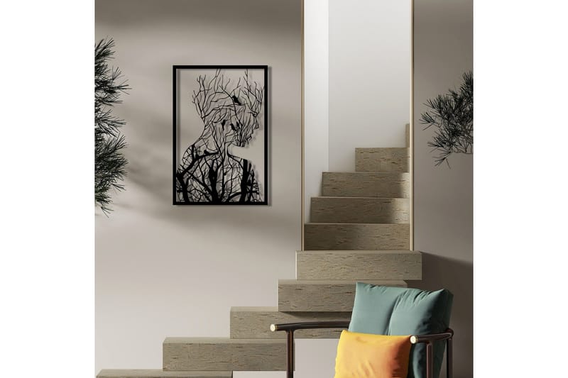 Tree branches Väggdekor - Svart - Inredning & dekor - Väggdekor - Skyltar - Plåtskylt