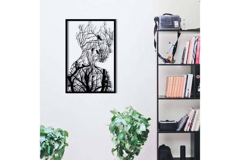 Tree branches Väggdekor - Svart - Inredning & dekor - Väggdekor - Skyltar - Plåtskylt