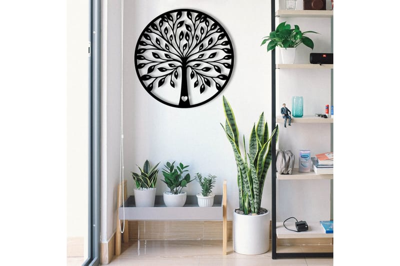 Tree branches Väggdekor - Svart - Inredning & dekor - Väggdekor - Skyltar - Plåtskylt