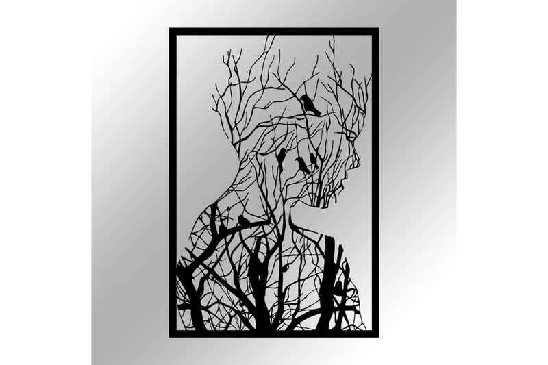 Tree branches Väggdekor - Svart - Inredning & dekor - Väggdekor - Skyltar - Plåtskylt