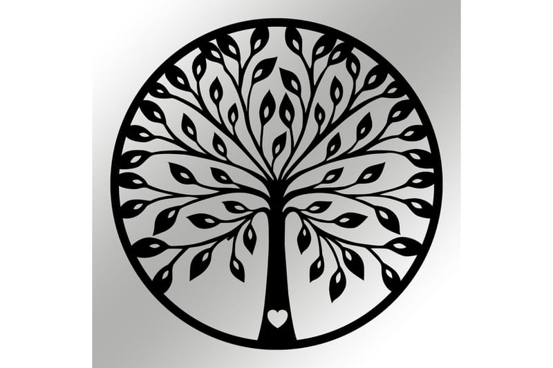 Tree branches Väggdekor - Svart - Inredning & dekor - Väggdekor - Skyltar - Plåtskylt