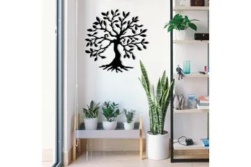 Tree Metal Väggdekor - Svart - Inredning & dekor - Väggdekor - Skyltar - Plåtskylt