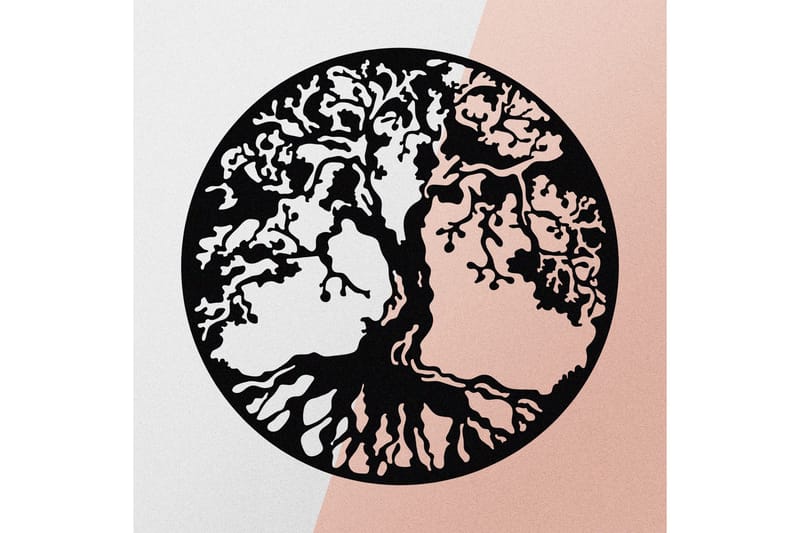 Tree Väggdekor - Svart - Inredning & dekor - Väggdekor - Skyltar - Plåtskylt