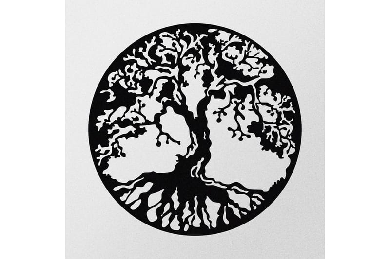 Tree Väggdekor - Svart - Inredning & dekor - Väggdekor - Skyltar - Plåtskylt