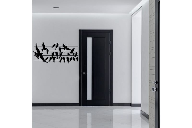 Uccello Väggdekor - Svart - Inredning & dekor - Väggdekor - Skyltar - Plåtskylt