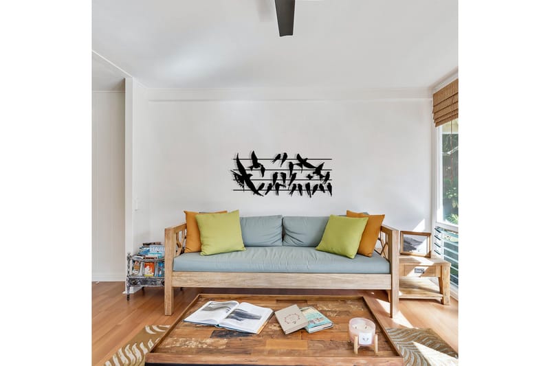 Uccello Väggdekor - Svart - Inredning & dekor - Väggdekor - Skyltar - Plåtskylt