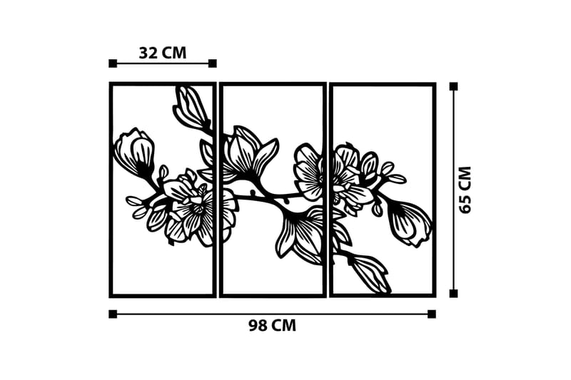 Utopia Väggdekor - Svart - Inredning & dekor - Väggdekor - Skyltar - Plåtskylt