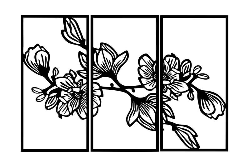 Utopia Väggdekor, Svart