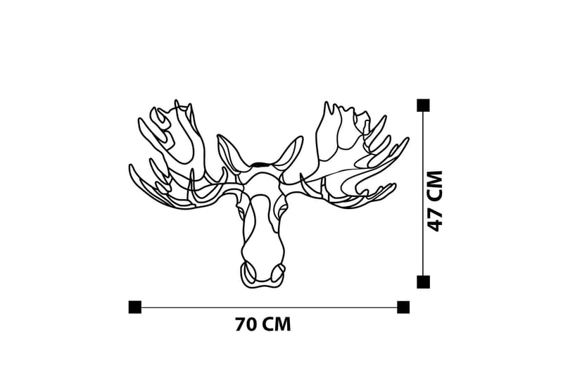 Vaveyla 2 Väggdekor - Svart - Inredning & dekor - Väggdekor - Skyltar - Plåtskylt