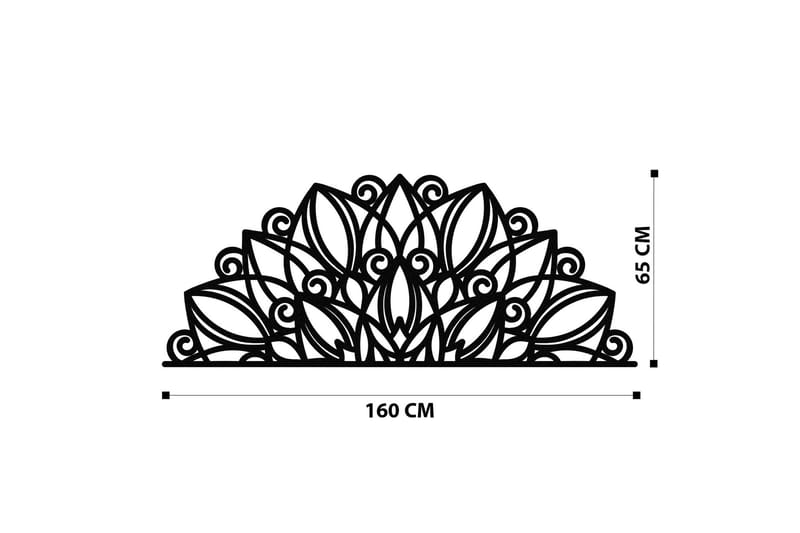 Venno Väggdekor - Svart - Inredning & dekor - Väggdekor - Skyltar - Plåtskylt