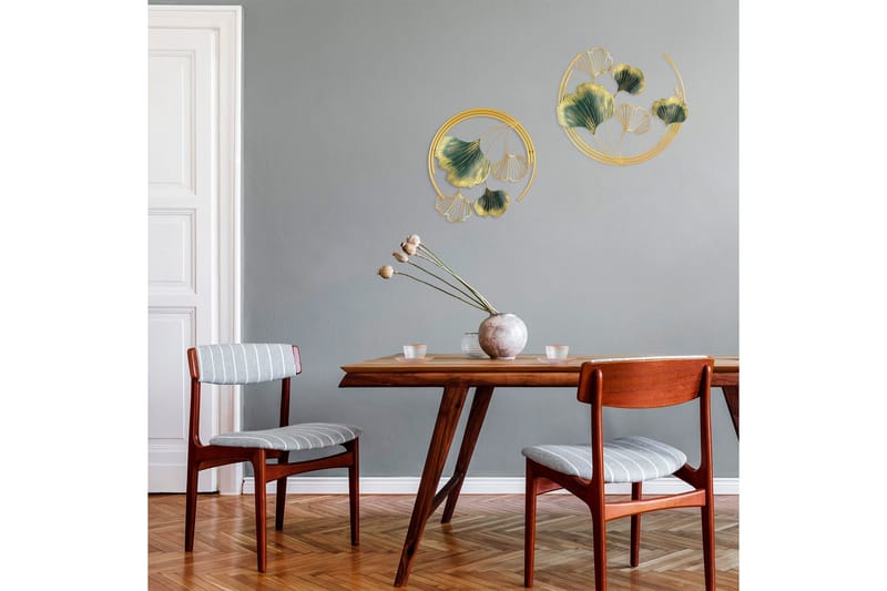 Weifang Väggdekor - Grön/Guld - Inredning & dekor - Väggdekor - Skyltar - Plåtskylt