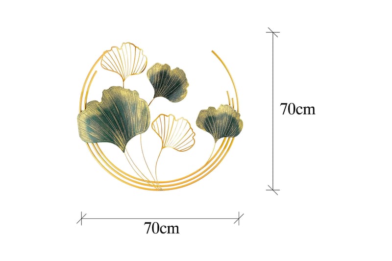 Weifang Väggdekor - Grön/Guld - Inredning & dekor - Väggdekor - Skyltar - Plåtskylt