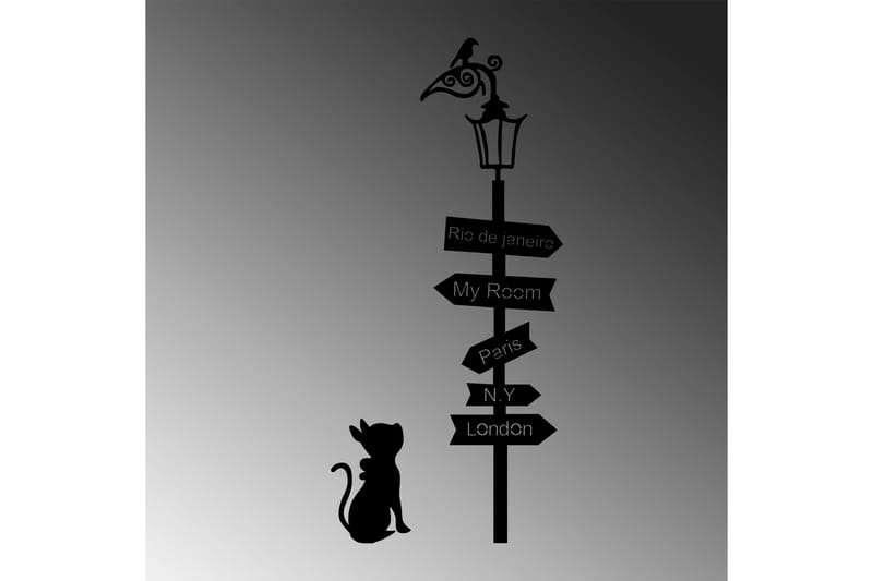 Where To Go ? Väggdekor - Svart - Inredning & dekor - Väggdekor - Skyltar - Plåtskylt