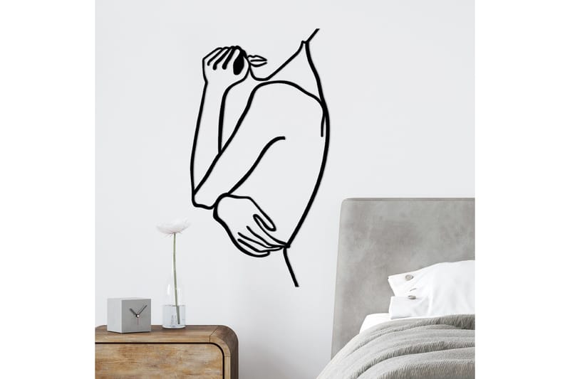 Woman 2 Väggdekor - Svart - Inredning & dekor - Väggdekor - Skyltar - Plåtskylt