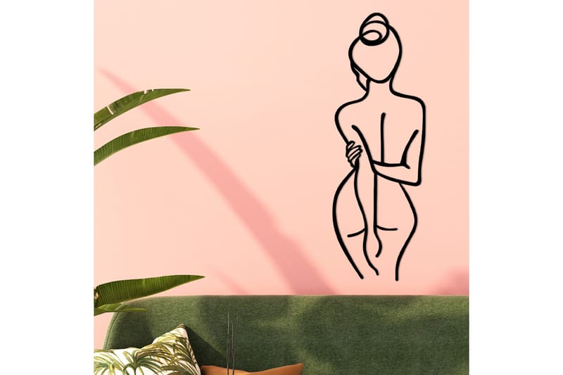 Woman Body Väggdekor - Svart - Inredning & dekor - Väggdekor - Skyltar - Plåtskylt