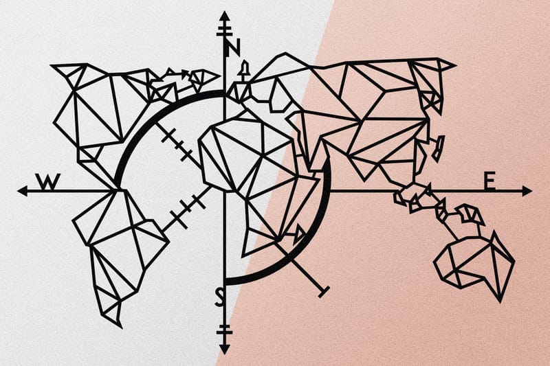 World Map Metal Decor 2 Väggdekor - Svart - Inredning & dekor - Väggdekor - Skyltar - Plåtskylt