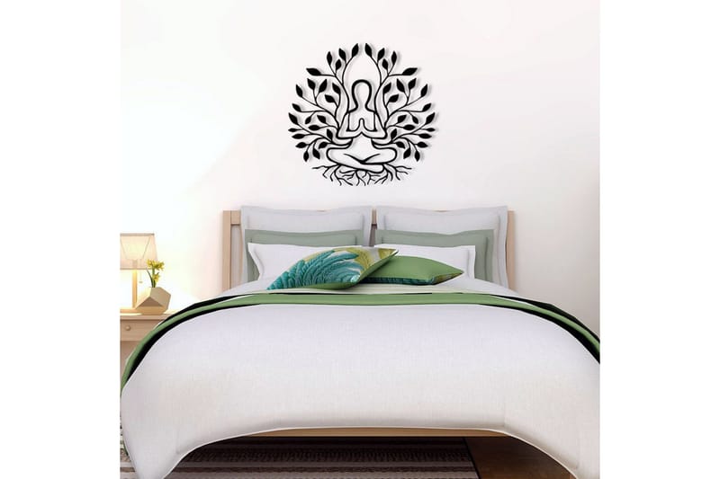 Yoga Väggdekor - Svart - Inredning & dekor - Väggdekor - Skyltar - Plåtskylt