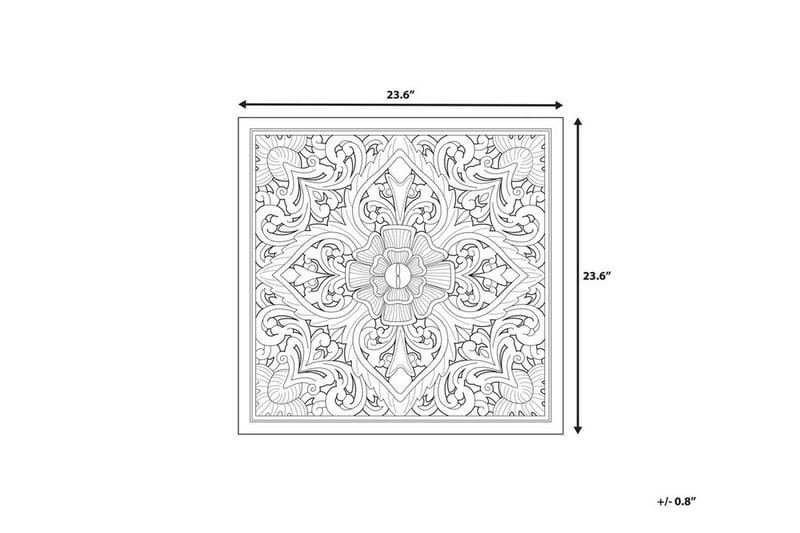 Yonora Väggdekoration 60 cm - Trä/Natur - Inredning & dekor - Väggdekor - Skyltar - Plåtskylt