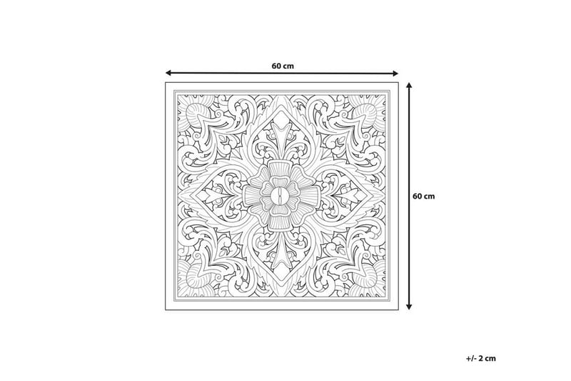 Yonora Väggdekoration 60 cm - Trä/Natur - Inredning & dekor - Väggdekor - Skyltar - Plåtskylt