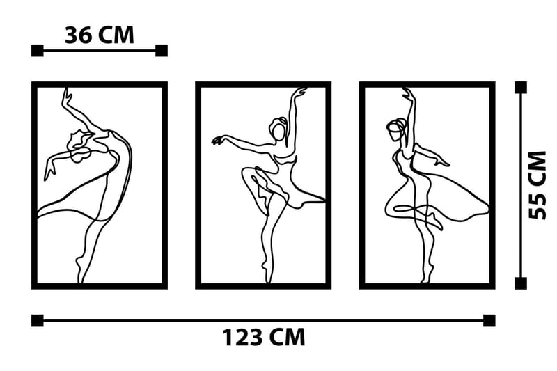 Zumra Väggdekor - Svart - Inredning & dekor - Väggdekor - Skyltar - Plåtskylt