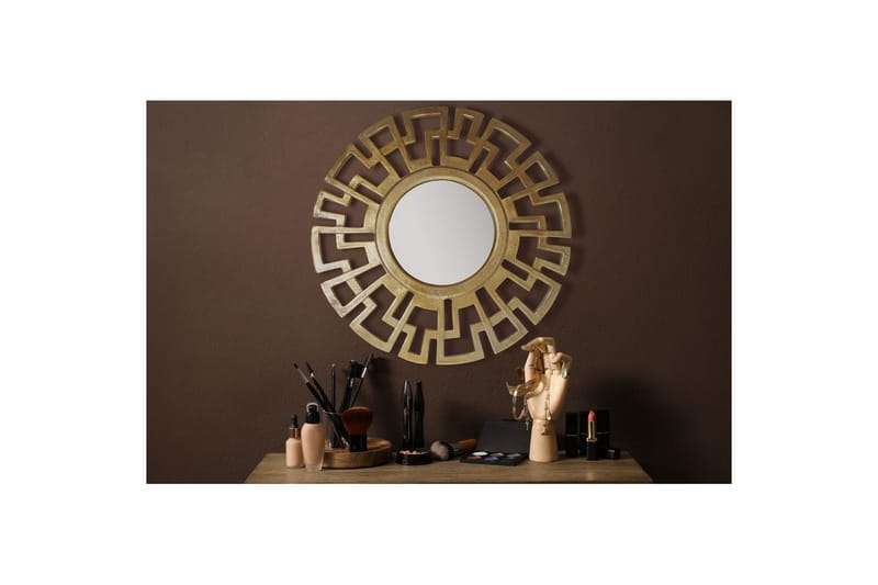 Spegel Wohnling Art Deco Rund 60 cm Modern - Inredning & dekor - Väggdekor - Dekorplast & kakeldekor