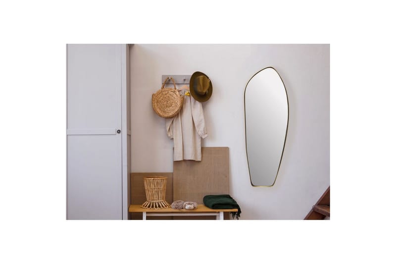 Spegel Wohnling Asymmetrisk metallram oval 90 cm - Inredning & dekor - Speglar - Väggspegel