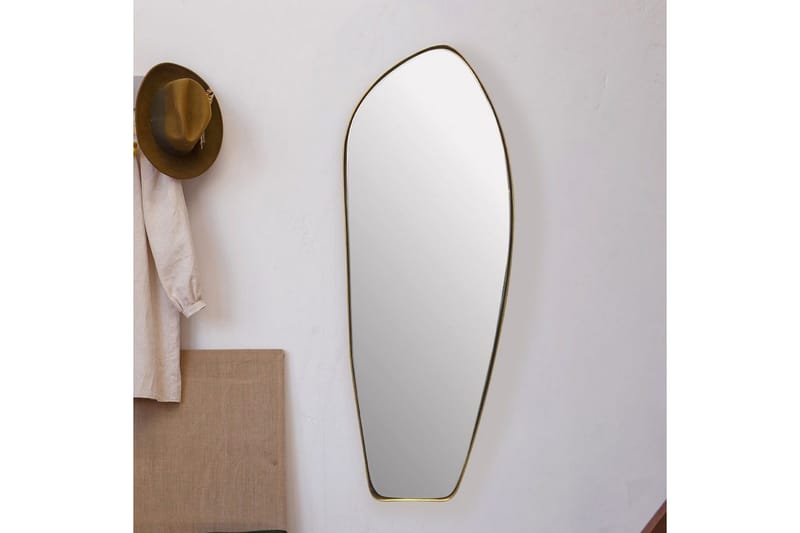 Spegel Wohnling Asymmetrisk metallram oval 90 cm - Inredning & dekor - Speglar - Väggspegel