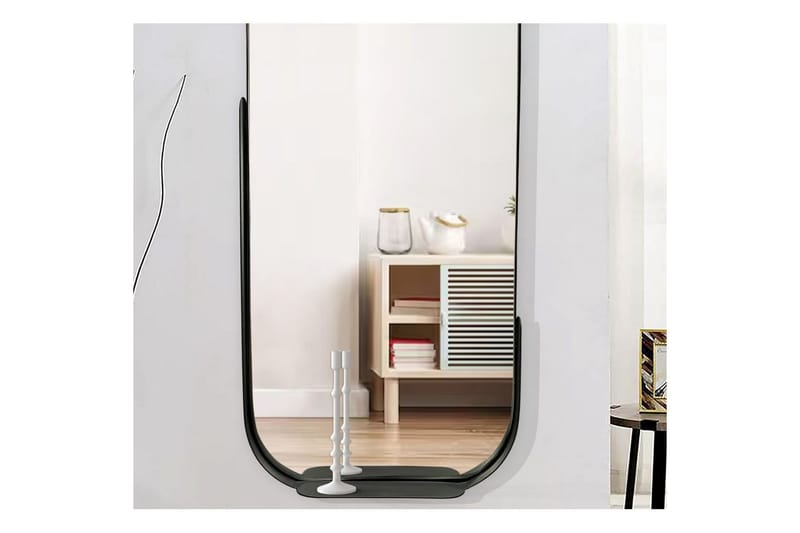 Spegel Wohnling Asymmetrisk metallram oval 90 cm - Inredning & dekor - Väggdekor - Dekorplast & kakeldekor