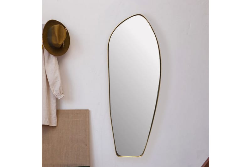 Spegel Wohnling Asymmetrisk metallram oval 90 cm - Inredning & dekor - Väggdekor - Dekorplast & kakeldekor