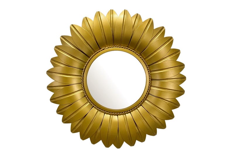 Spegel Wohnling Blomstil metallram rund 60 cm - Inredning & dekor - Väggdekor - Dekorplast & kakeldekor