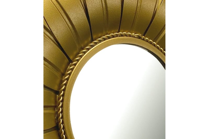 Spegel Wohnling Blomstil metallram rund 60 cm - Inredning & dekor - Väggdekor - Dekorplast & kakeldekor