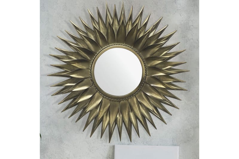 Spegel Wohnling Sun Style Metallram Rund 60 cm - Inredning & dekor - Väggdekor - Dekorplast & kakeldekor