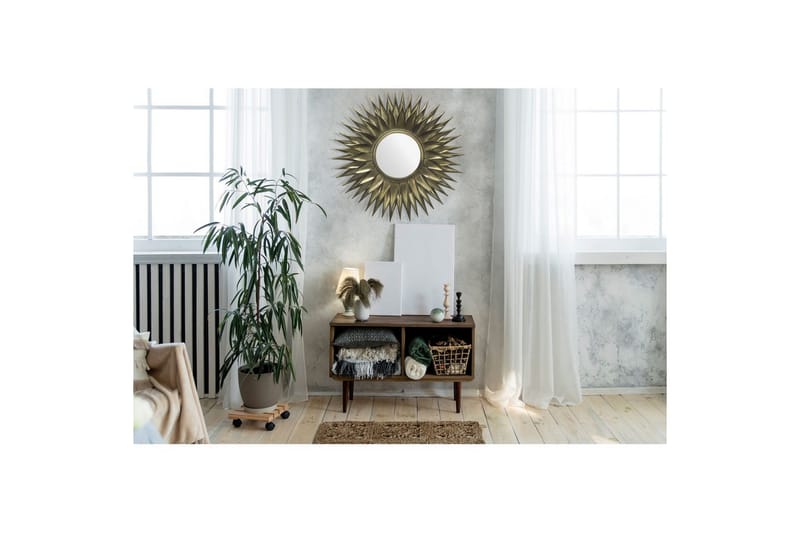 Spegel Wohnling Sun Style Metallram Rund 60 cm - Inredning & dekor - Väggdekor - Dekorplast & kakeldekor