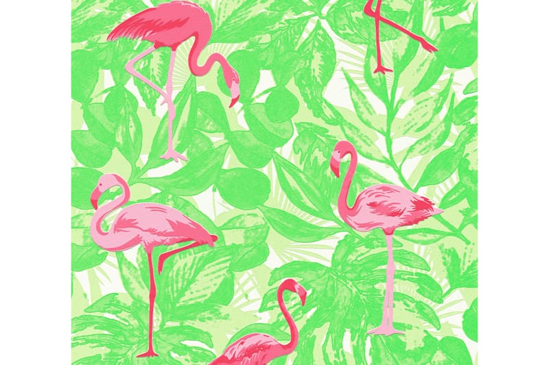 Flamingo Tapet Boys & Girls Ovävd Rosa - AS Creation - Tapet barnrum - Barntapet