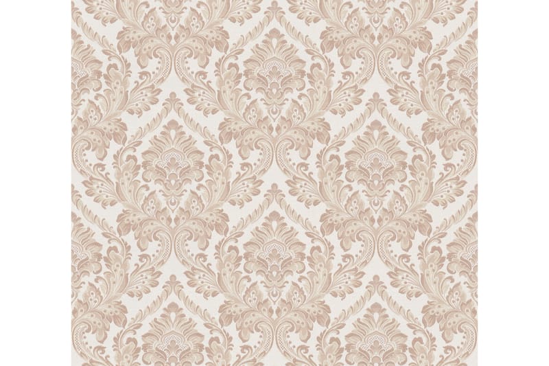 Barock Tapet Di Seta Ovävd Brun Beige - Mönstrade tapeter