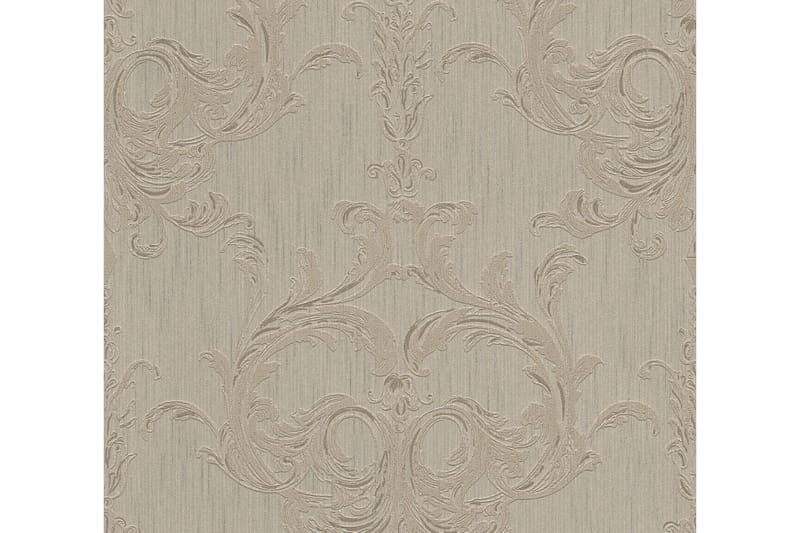 Barock Tapet Tessuto 2 Ovävd Brun Beige - Mönstrade tapeter