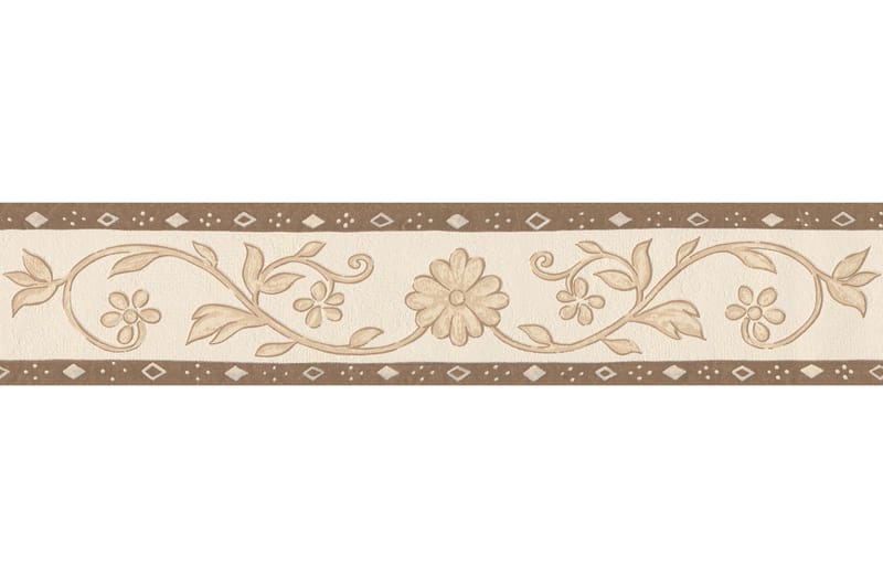 Border Only Borders Papper Brun Beige Cream - Tapetbård
