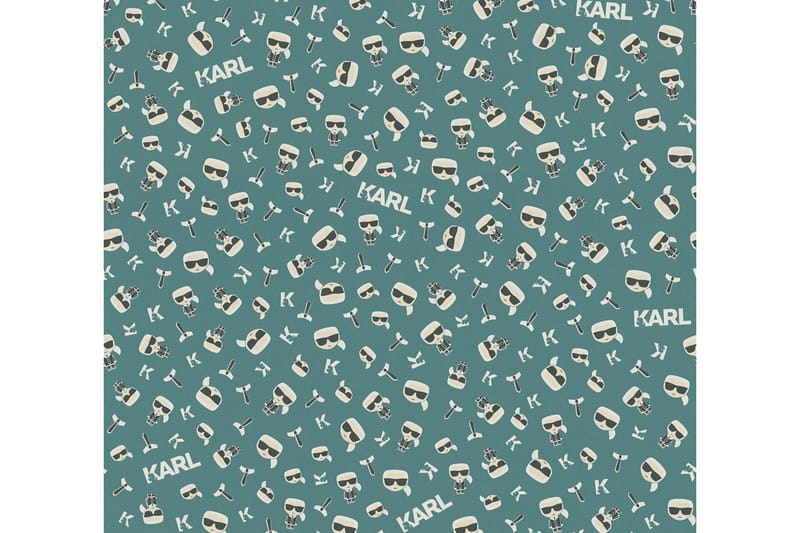 Designer Tapet Ikonik by Karl Lagerfeld - AS Creation - Mönstrade tapeter