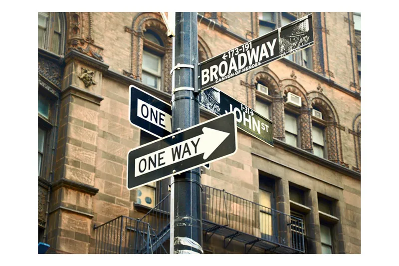Fototapet Alla Vägar Leder Till Broadway 250x193, Artgeist sp. z o. o.