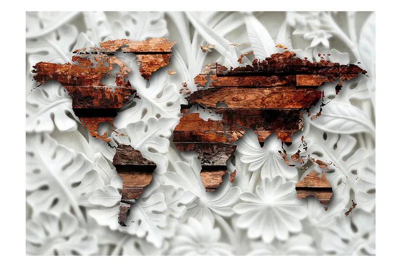 Fototapet Alabastrine Map 300x210 - Artgeist sp. z o. o. - Inredning & dekor - Väggdekor - Tapeter & tapettillbehör - Fototapeter