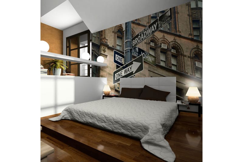 Fototapet Alla Vägar Leder Till Broadway 250x193 - Artgeist sp. z o. o. - Inredning & dekor - Väggdekor - Tapeter & tapettillbehör - Fototapeter