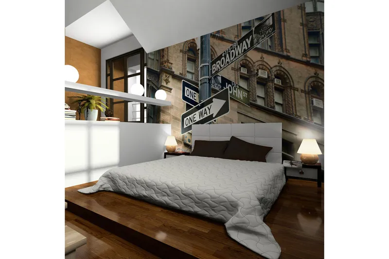 Fototapet Alla Vägar Leder Till Broadway 350x270 - Artgeist sp. z o. o. - Inredning & dekor - Väggdekor - Tapeter & tapettillbehör - Fototapeter