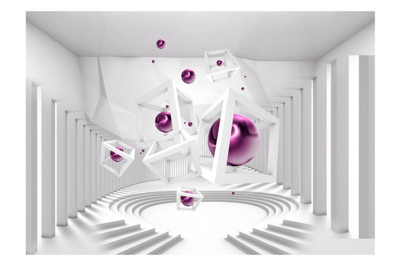 Fototapet Along The Corridor 400x280 - Artgeist sp. z o. o. - Inredning & dekor - Väggdekor - Tapeter & tapettillbehör - Fototapeter