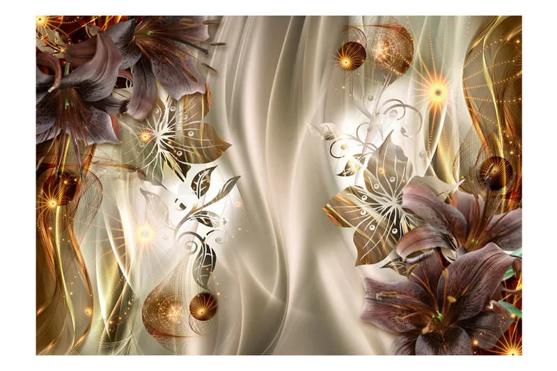Fototapet Amber Land 400x280 - Artgeist sp. z o. o. - Inredning & dekor - Väggdekor - Tapeter & tapettillbehör - Fototapeter