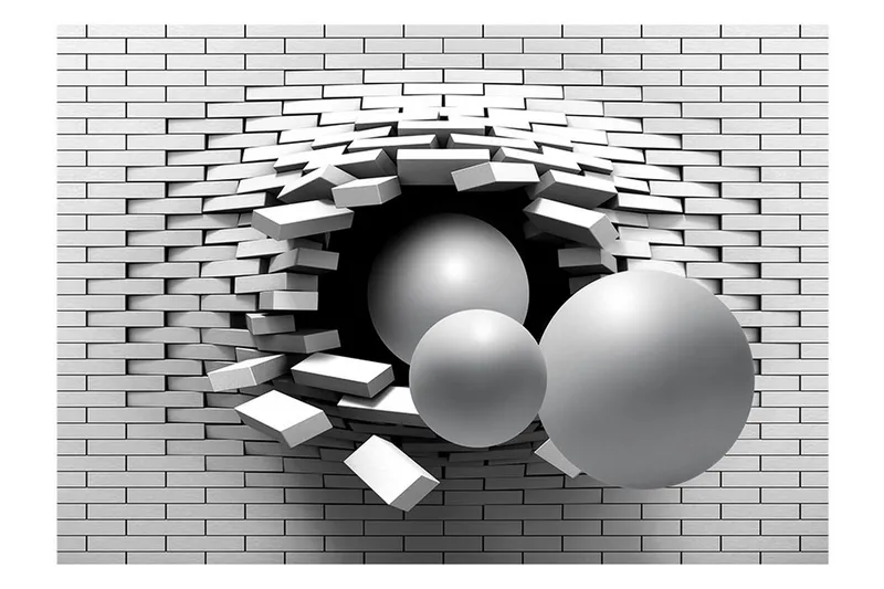 Fototapet Another Brick In The Wall 300x210 - Artgeist sp. z o. o. - Inredning & dekor - Väggdekor - Tapeter & tapettillbehör - Fototapeter